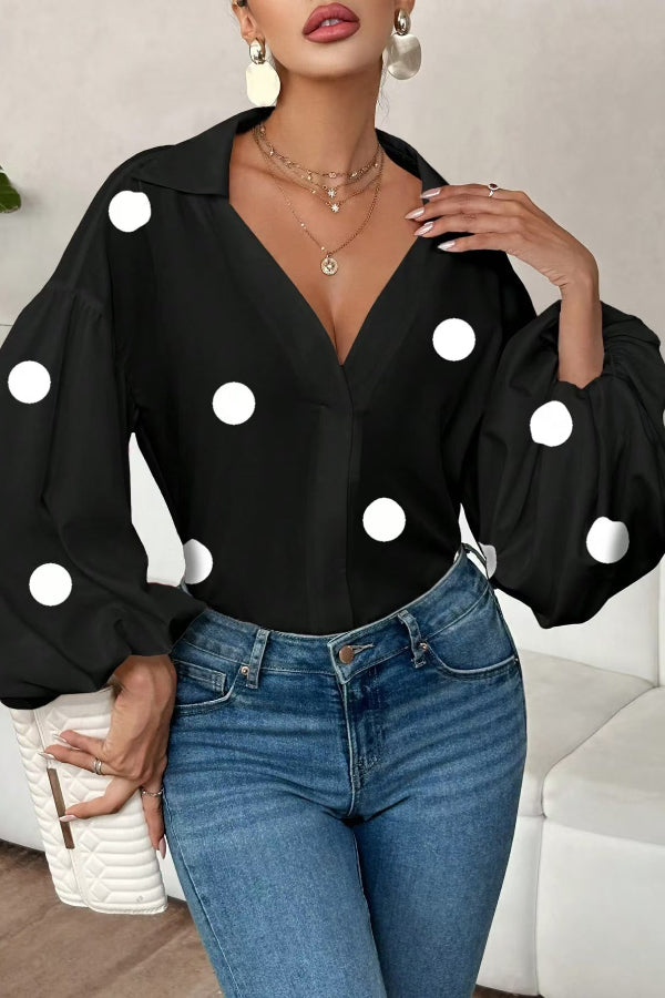 Black Polka / 2XL