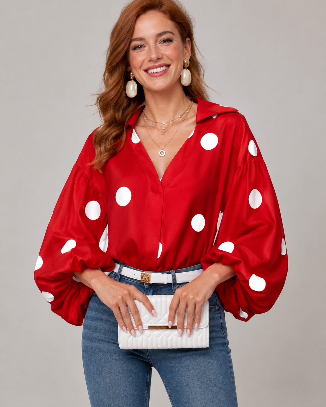 Red  Polka / 2XL